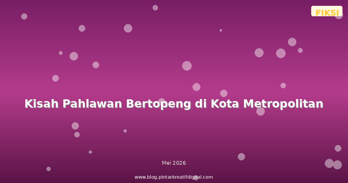 Kisah Pahlawan Bertopeng di Kota Metropolitan