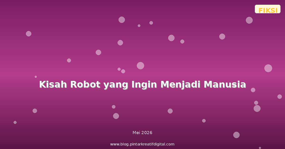 Kisah Robot yang Ingin Menjadi Manusia