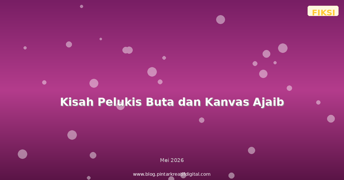 Kisah Pelukis Buta dan Kanvas Ajaib