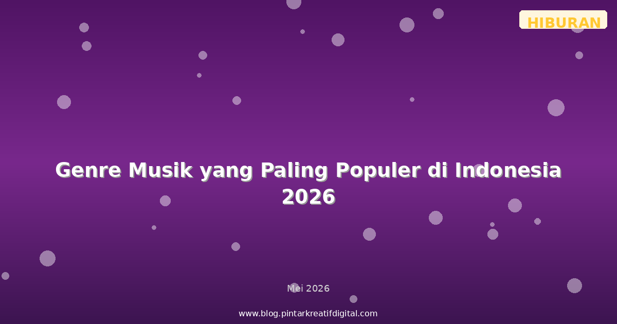 Genre Musik yang Paling Populer di Indonesia 2026