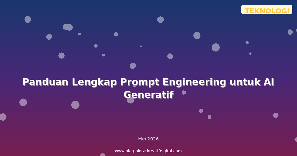 Panduan Lengkap Prompt Engineering untuk AI Generatif