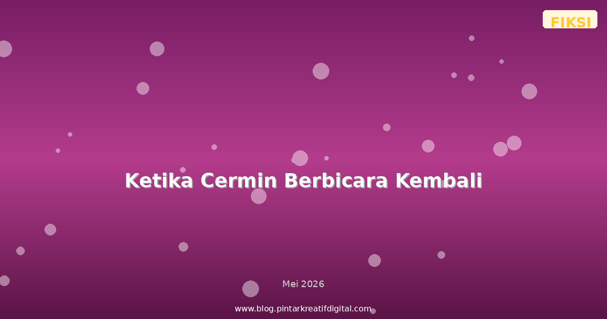 Ketika Cermin Berbicara Kembali