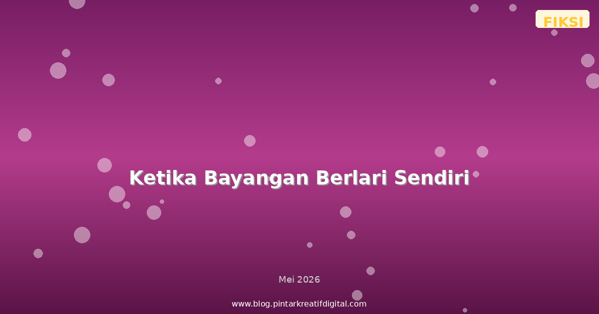 Ketika Bayangan Berlari Sendiri