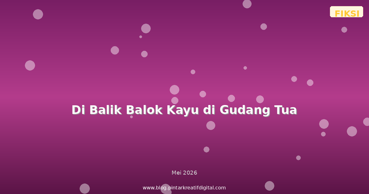 Di Balik Balok Kayu di Gudang Tua