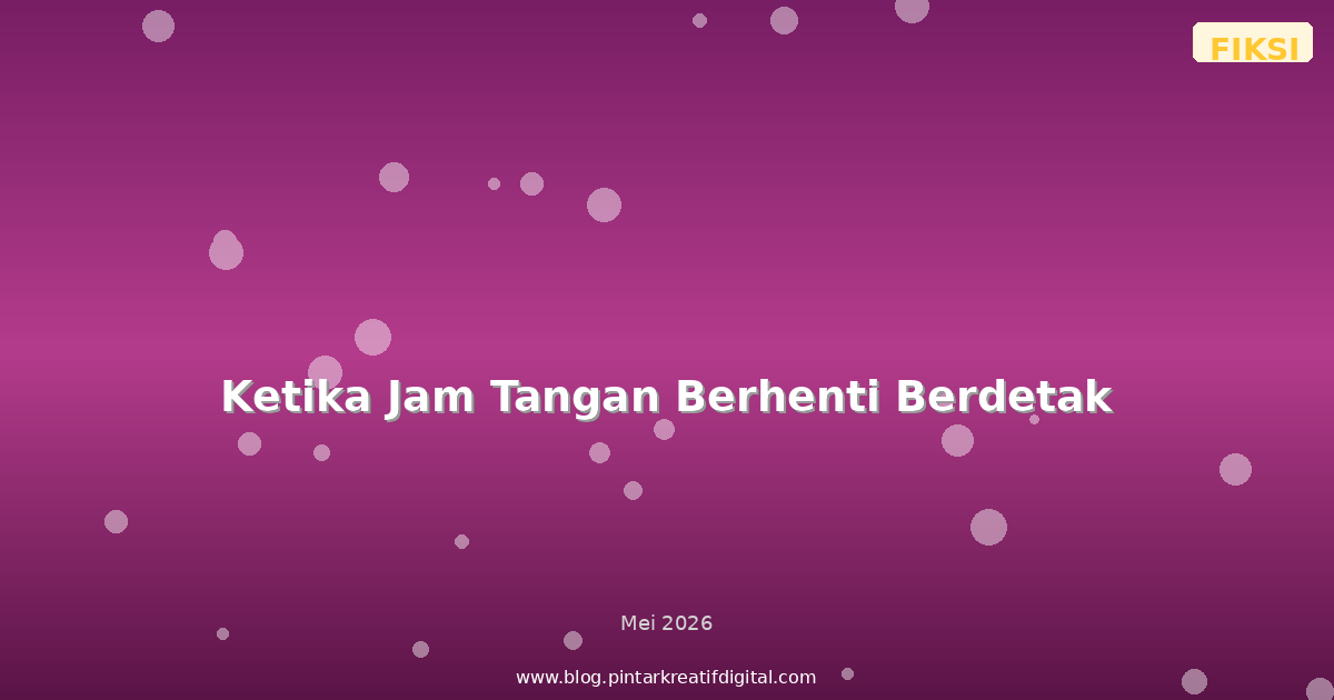 Ketika Jam Tangan Berhenti Berdetak