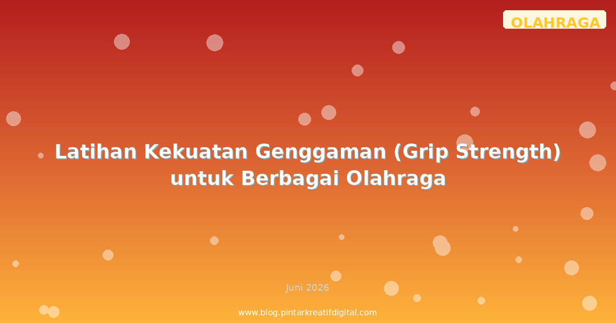 Latihan Kekuatan Genggaman (Grip Strength) untuk Berbagai Olahraga