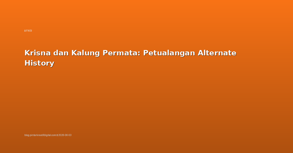 Krisna dan Kalung Permata: Petualangan Alternate History