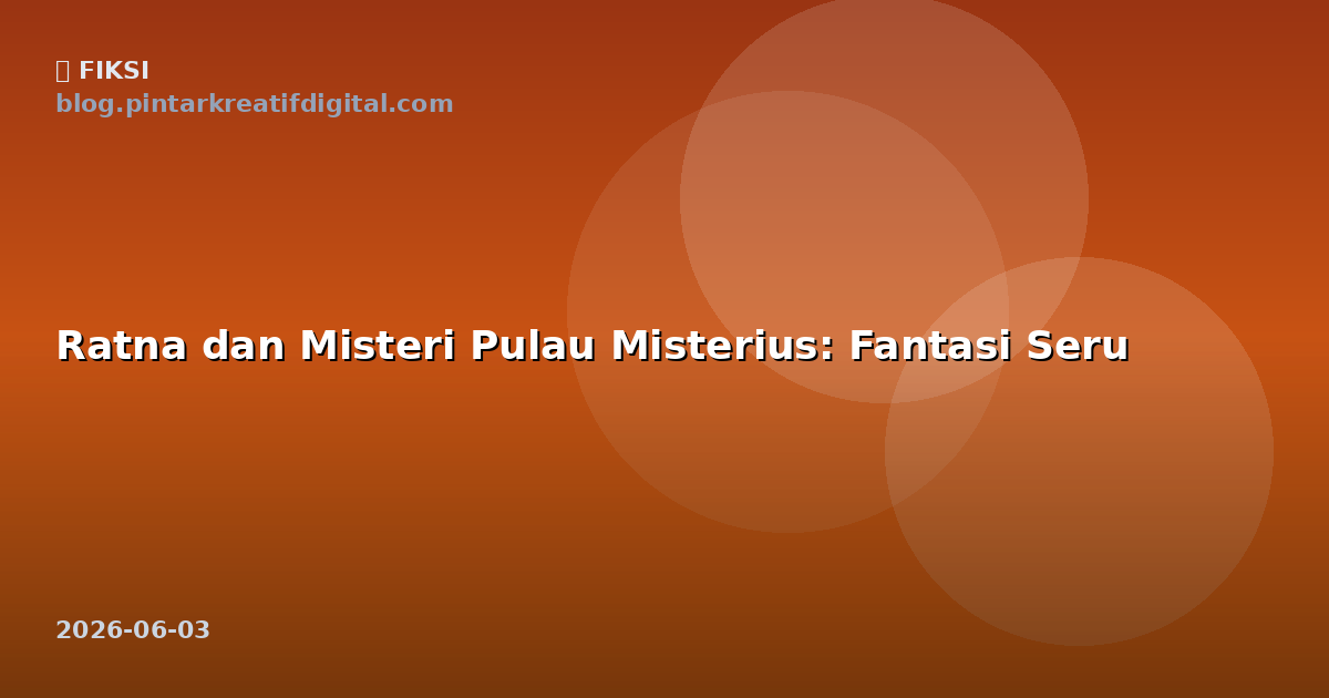Ratna dan Misteri Pulau Misterius: Fantasi Seru