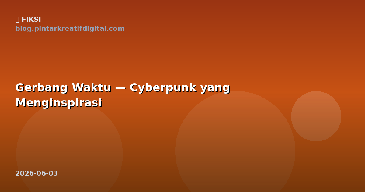 Gerbang Waktu — Cyberpunk yang Menginspirasi