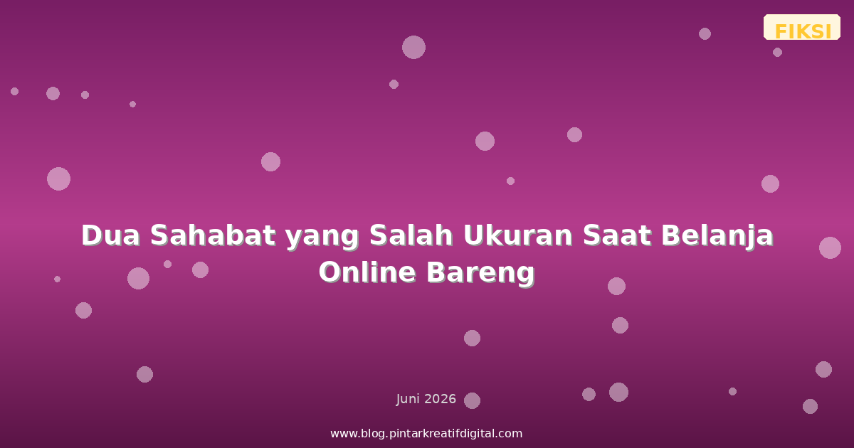 Dua Sahabat yang Salah Ukuran Saat Belanja Online Bareng