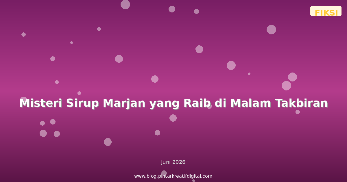 Misteri Sirup Marjan yang Raib di Malam Takbiran