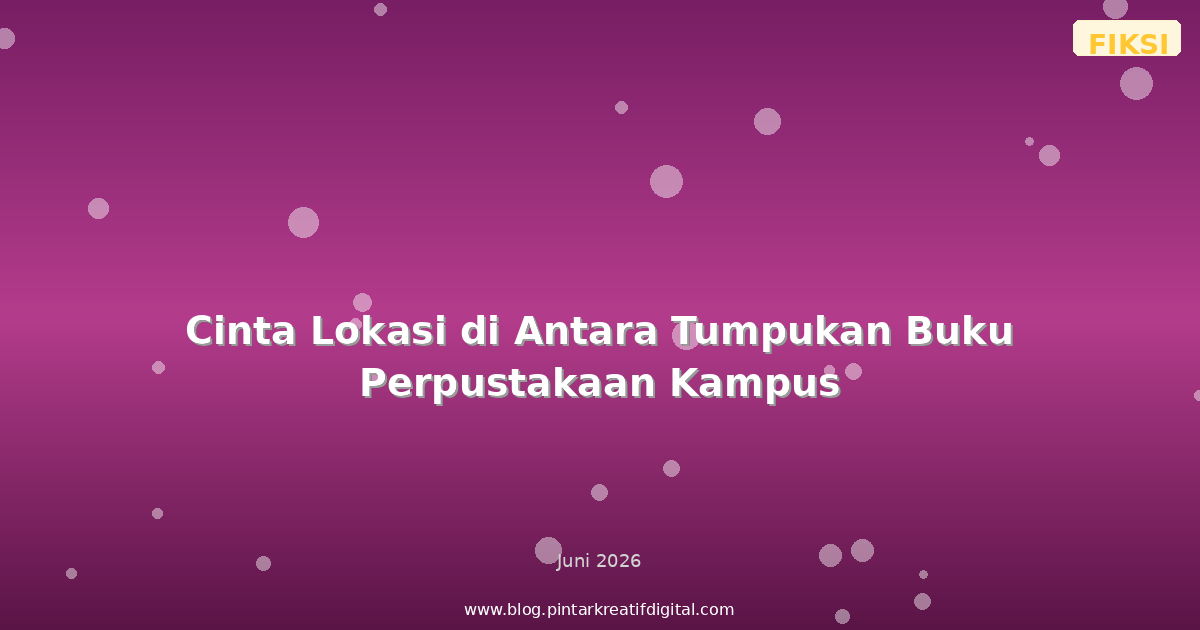 Cinta Lokasi di Antara Tumpukan Buku Perpustakaan Kampus