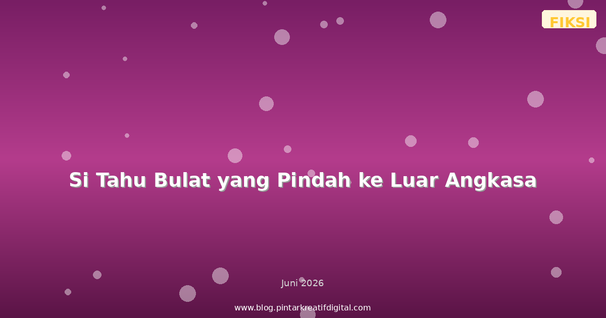 Si Tahu Bulat yang Pindah ke Luar Angkasa