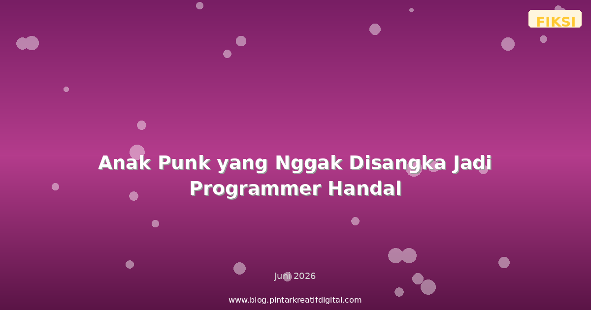 Anak Punk yang Nggak Disangka Jadi Programmer Handal
