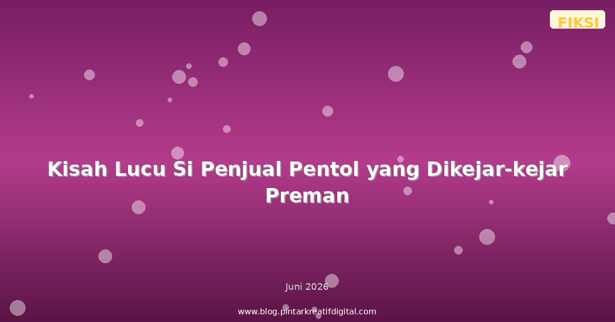 Kisah Lucu Si Penjual Pentol yang Dikejar-kejar Preman