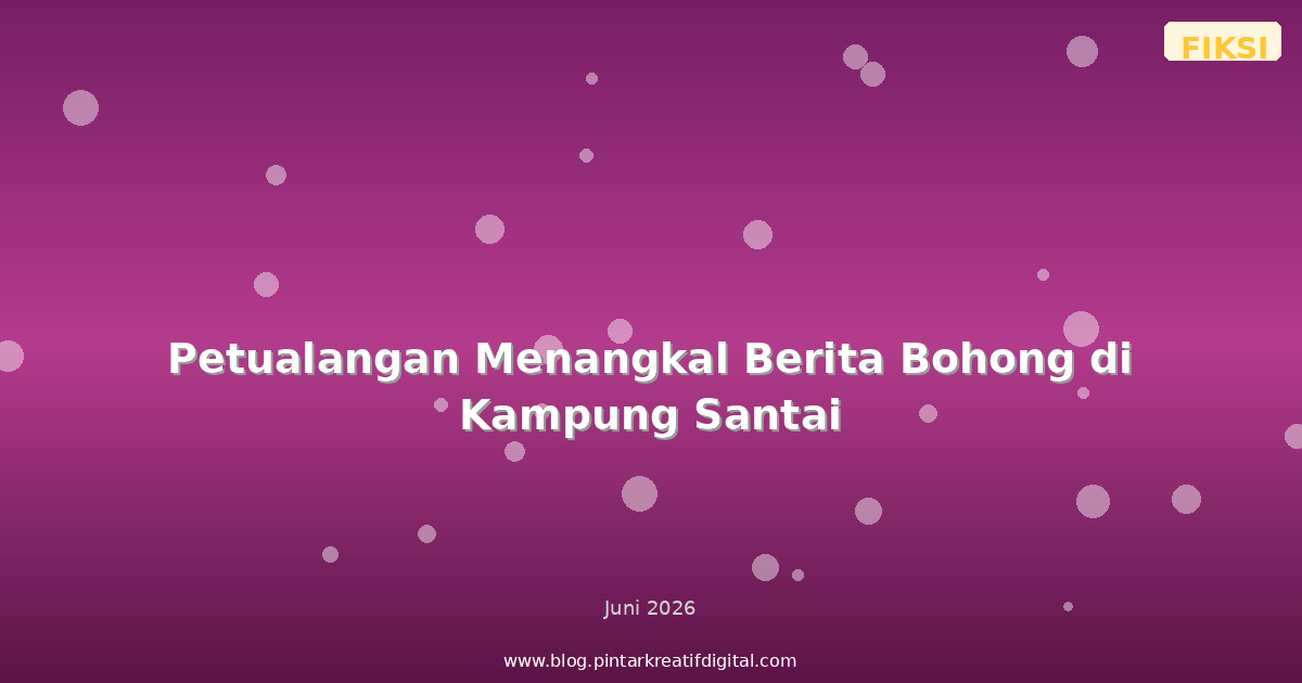 Petualangan Menangkal Berita Bohong di Kampung Santai