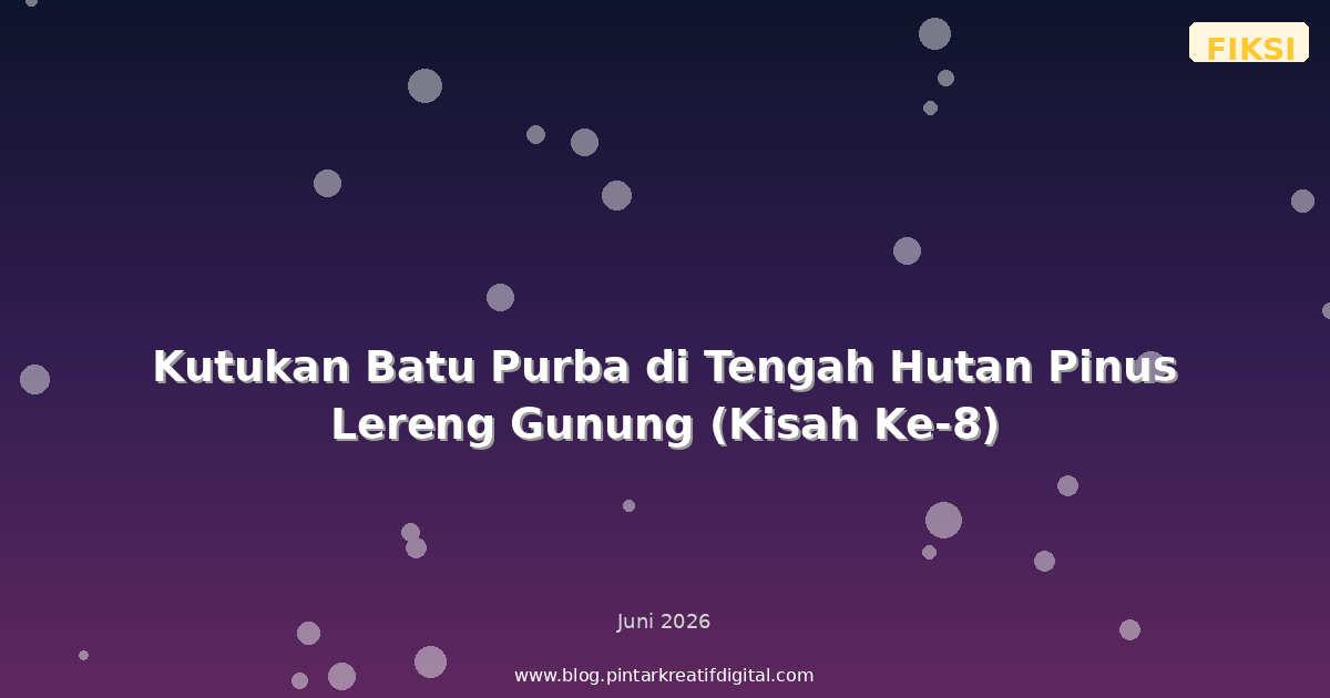 Kutukan Batu Purba di Tengah Hutan Pinus Lereng Gunung (Kisah Ke-8)