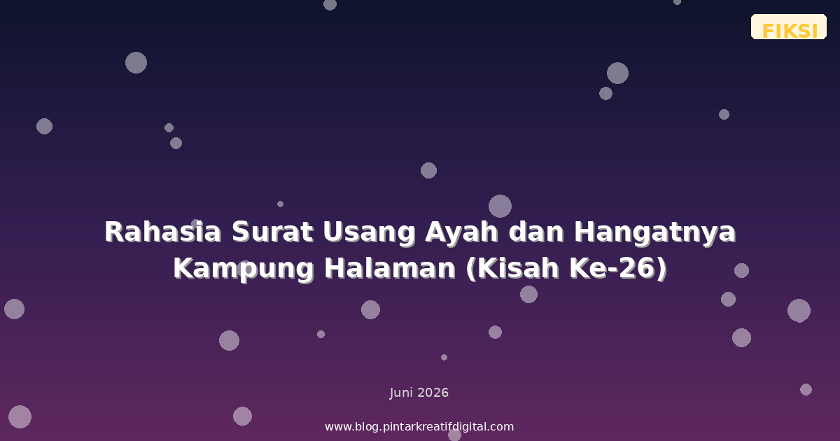 Rahasia Surat Usang Ayah dan Hangatnya Kampung Halaman (Kisah Ke-26)