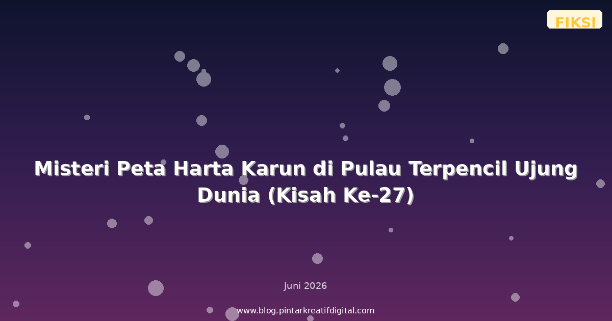 Misteri Peta Harta Karun di Pulau Terpencil Ujung Dunia (Kisah Ke-27)