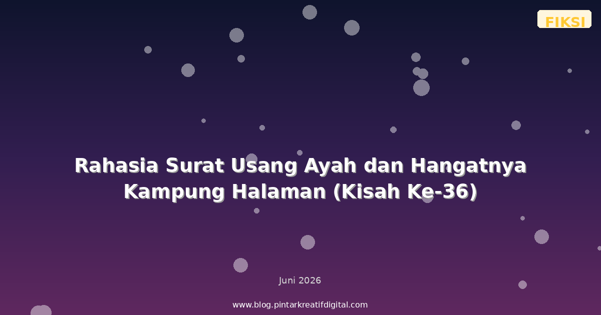 Rahasia Surat Usang Ayah dan Hangatnya Kampung Halaman (Kisah Ke-36)