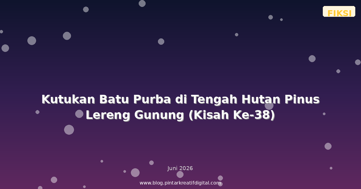 Kutukan Batu Purba di Tengah Hutan Pinus Lereng Gunung (Kisah Ke-38)
