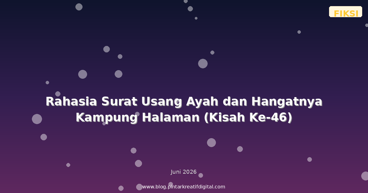 Rahasia Surat Usang Ayah dan Hangatnya Kampung Halaman (Kisah Ke-46)