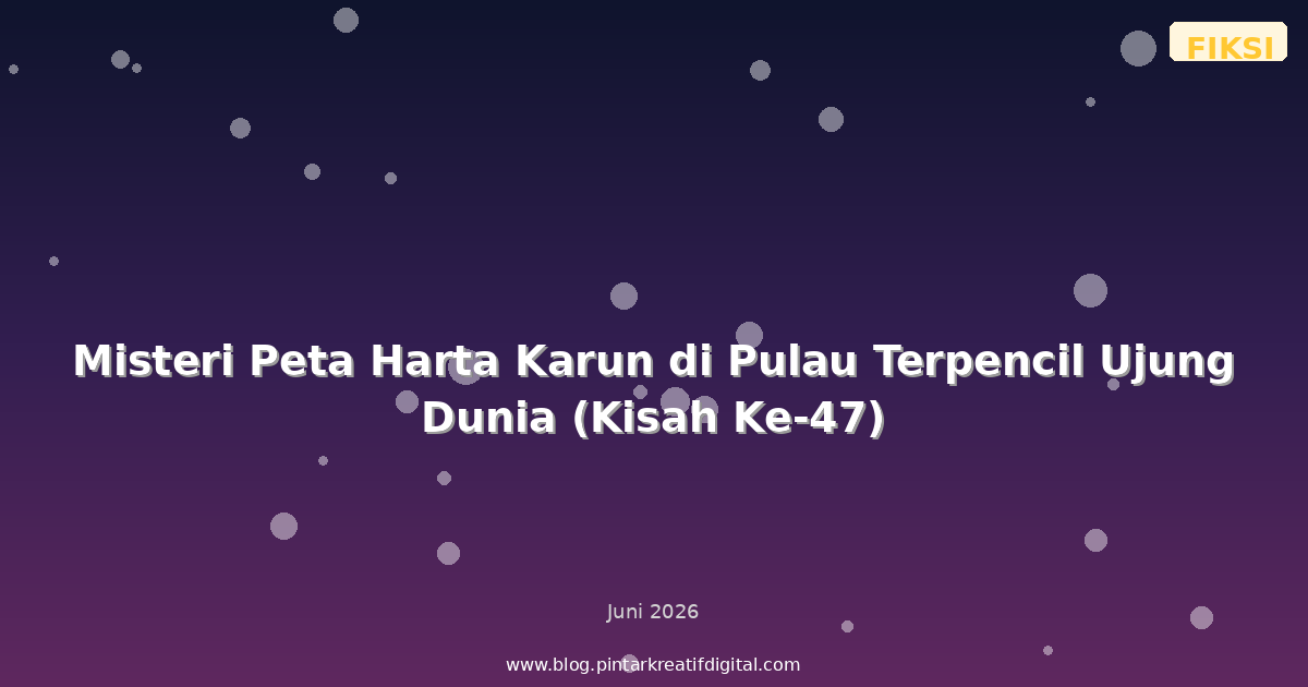 Misteri Peta Harta Karun di Pulau Terpencil Ujung Dunia (Kisah Ke-47)