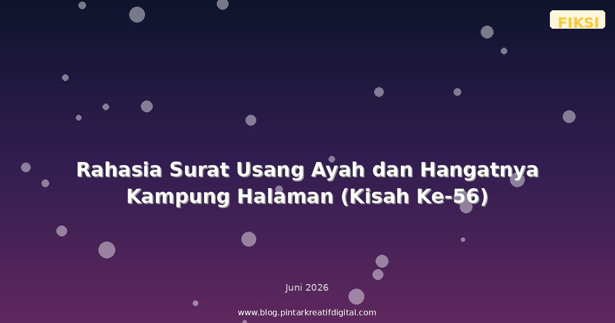 Rahasia Surat Usang Ayah dan Hangatnya Kampung Halaman (Kisah Ke-56)