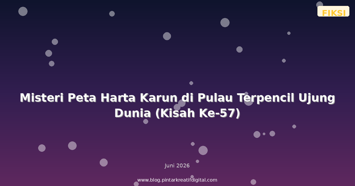 Misteri Peta Harta Karun di Pulau Terpencil Ujung Dunia (Kisah Ke-57)