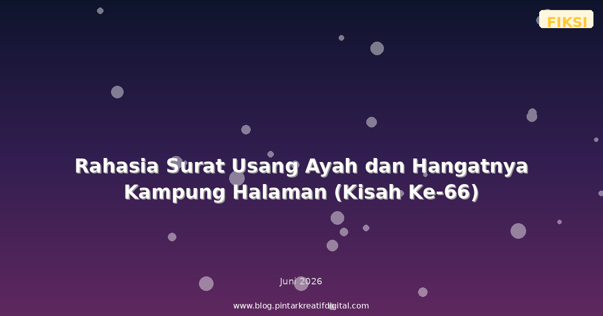 Rahasia Surat Usang Ayah dan Hangatnya Kampung Halaman (Kisah Ke-66)