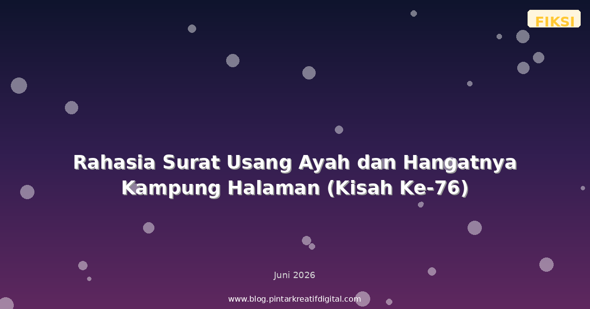 Rahasia Surat Usang Ayah dan Hangatnya Kampung Halaman (Kisah Ke-76)