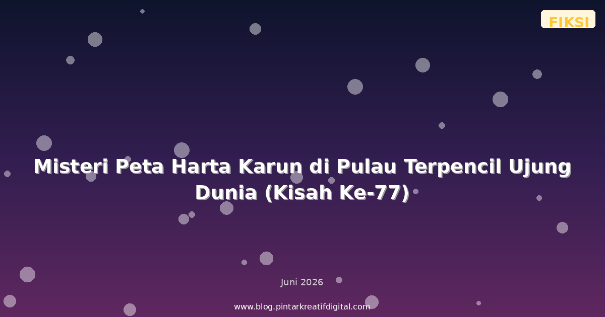 Misteri Peta Harta Karun di Pulau Terpencil Ujung Dunia (Kisah Ke-77)