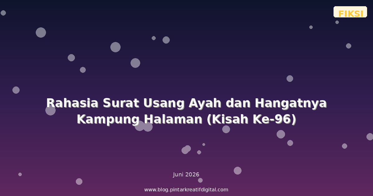 Rahasia Surat Usang Ayah dan Hangatnya Kampung Halaman (Kisah Ke-96)