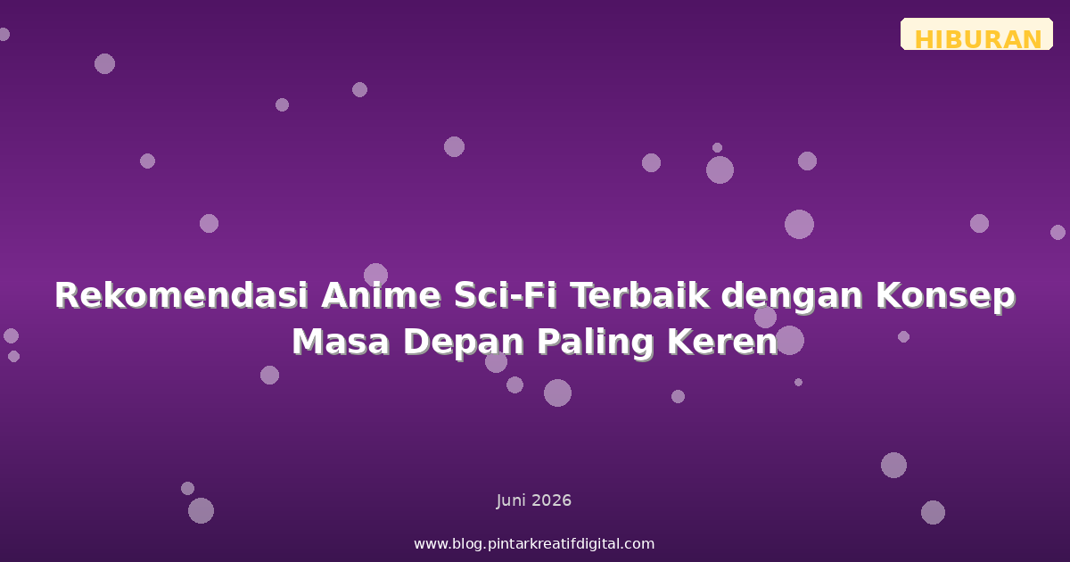 Rekomendasi Anime Sci-Fi Terbaik dengan Konsep Masa Depan Paling Keren