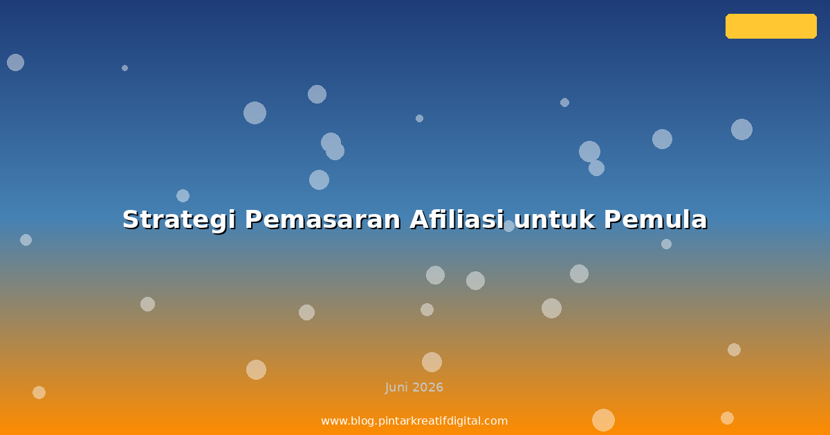 Strategi Pemasaran Afiliasi untuk Pemula