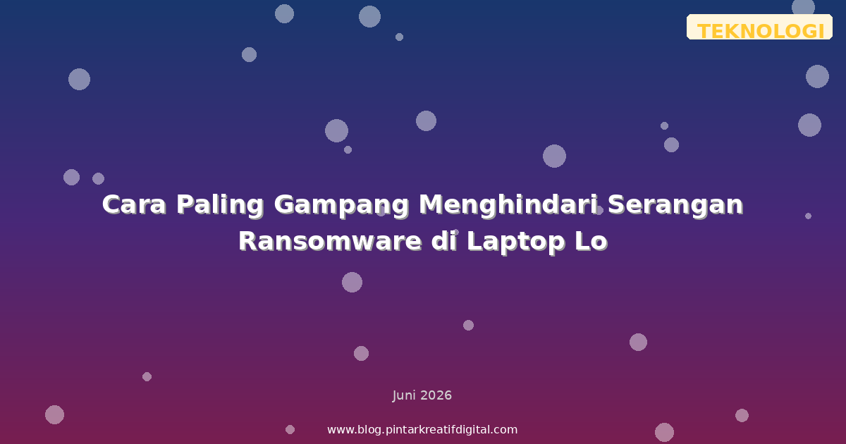 Cara Paling Gampang Menghindari Serangan Ransomware di Laptop Lo