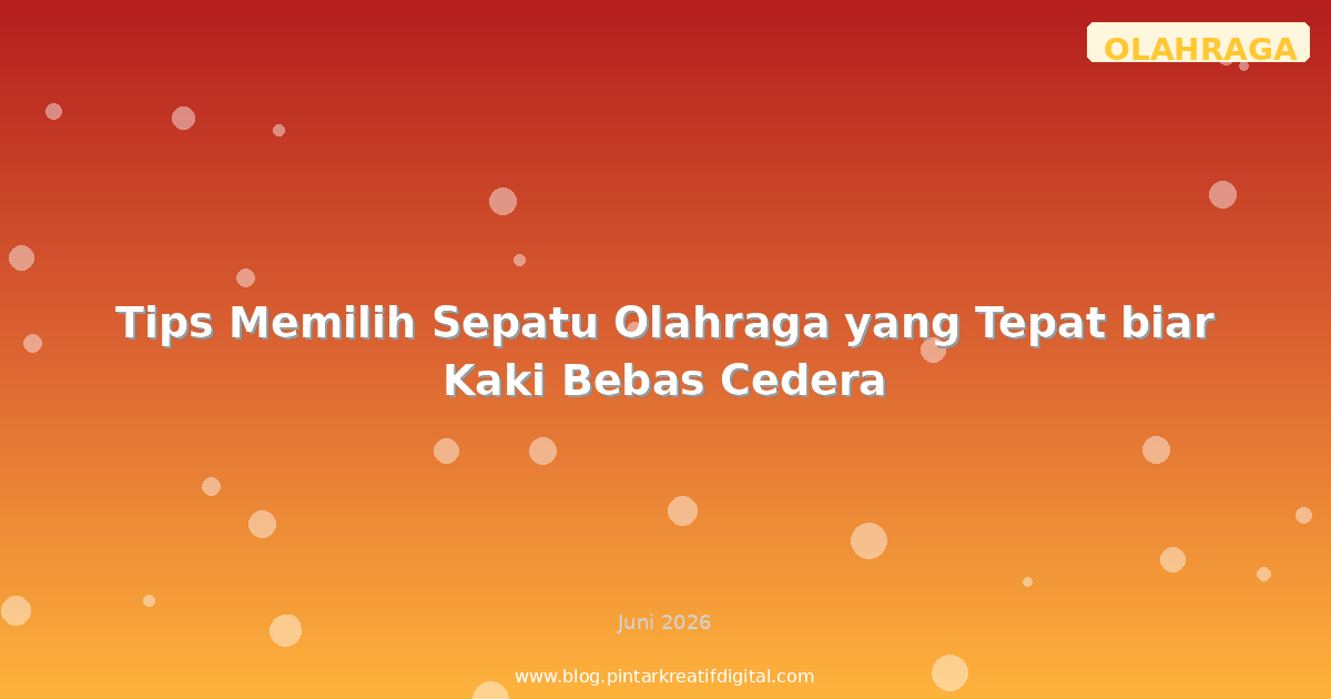 Tips Memilih Sepatu Olahraga yang Tepat biar Kaki Bebas Cedera