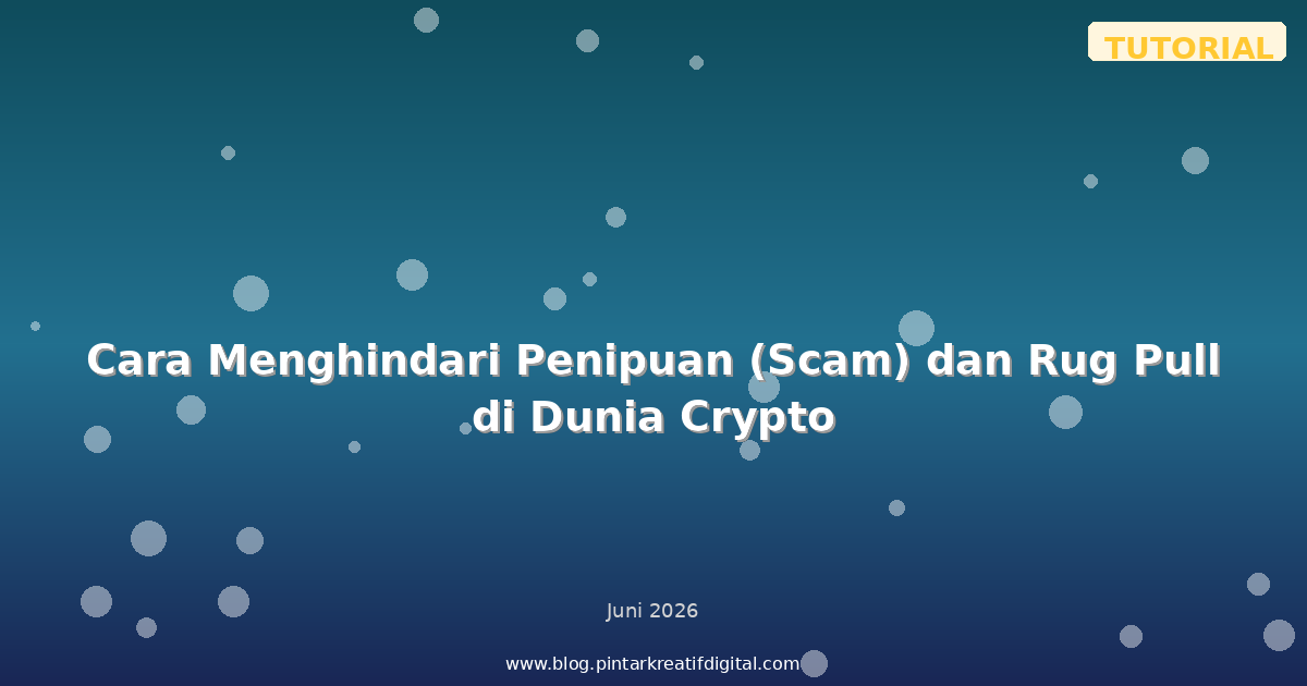 Cara Menghindari Penipuan (Scam) dan Rug Pull di Dunia Crypto