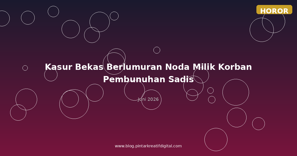 Kasur Bekas Berlumuran Noda Milik Korban Pembunuhan Sadis